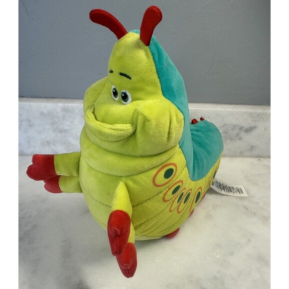 Pixar Disney Store Bug's Life HEIMLICH caterpillar Anniversary stuffed plush HTF - Picture 1 of 12